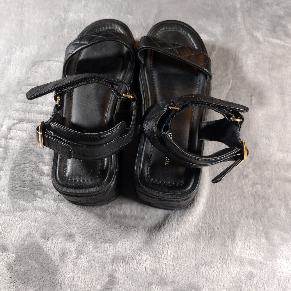 Tony Bianco Zahara Platform Sandals Womens Size  7 Black - Picture 3 of 6